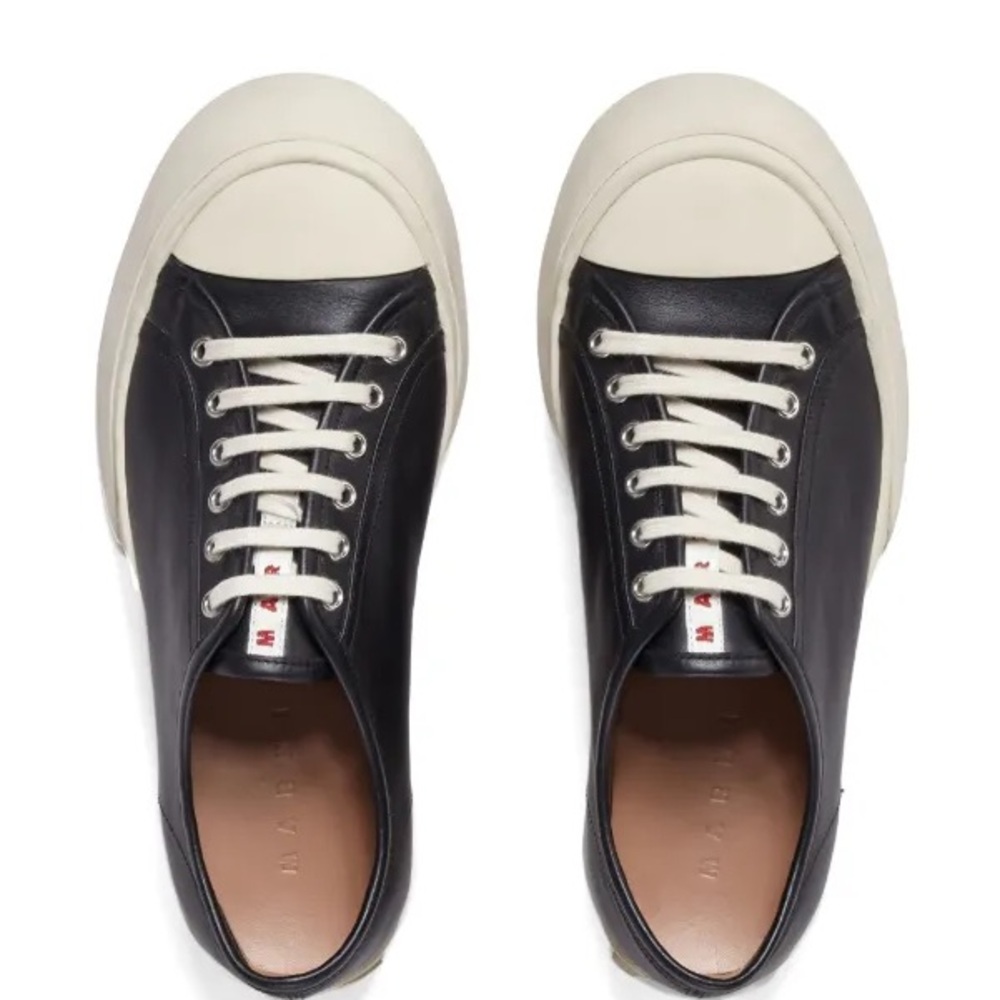 Marni Black and Cream Pablo Sneakers - Picture 2 of 8